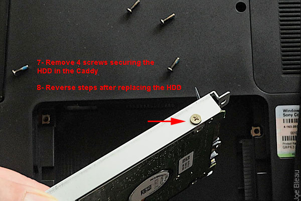 VAIO F11 Hard Drive Replacement